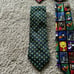 VTG 90s Looney Tunes Neckties Lot of 12 AOP Baseball Halloween Valentine's Day