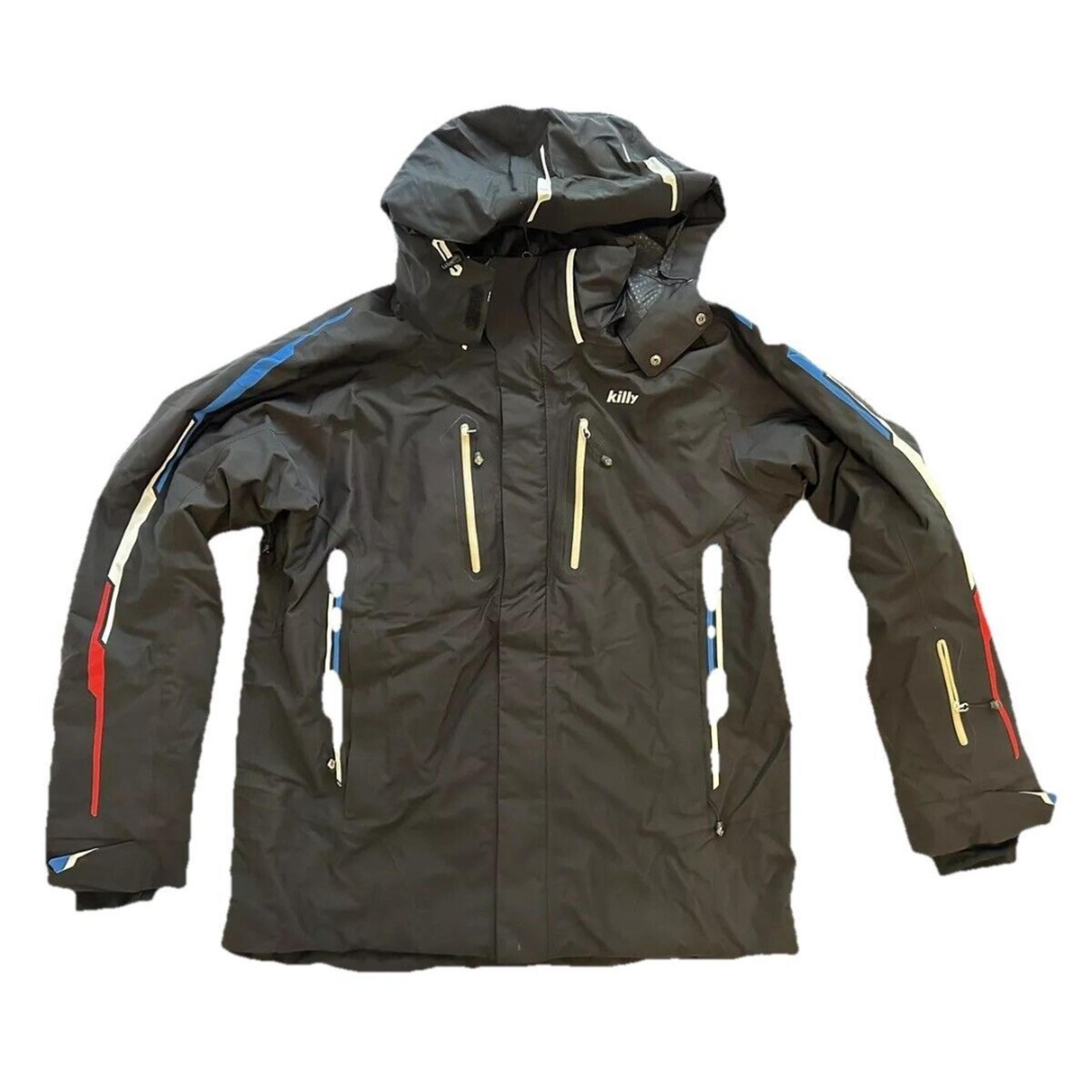 KILLY KIV1019 TOURING Black Ski Jacket PRIMALOFT Hoodie Pockets M Men Size 56