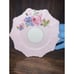 Paragon Double Warrant 2-piece Saucer Set Pink With Pink Rose