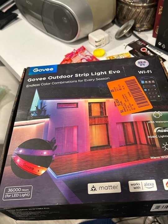 Govee RGBIC Pro Outdoor Strip Lights, 32.8ft 2.4G WiFi Smart