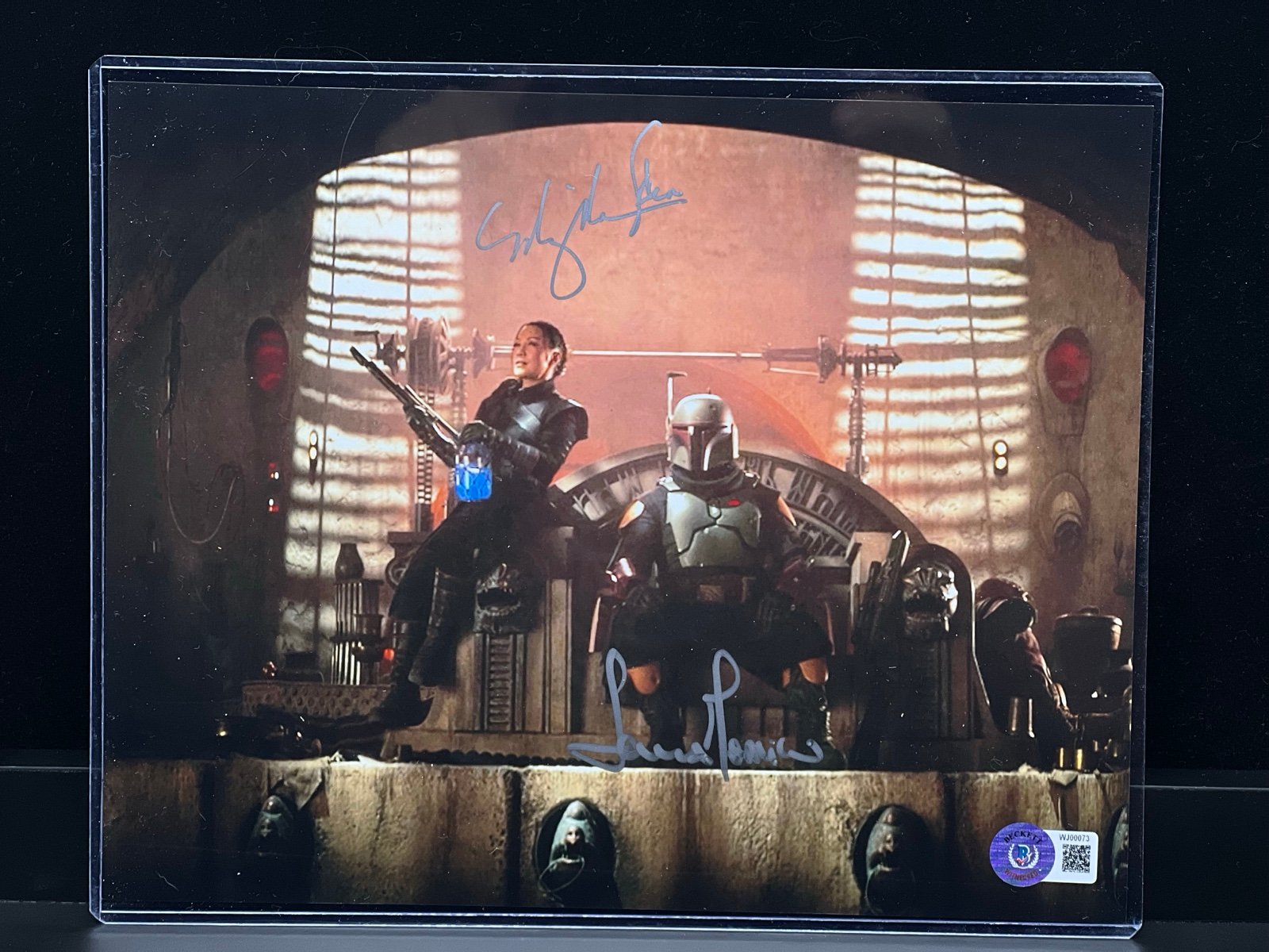 Book of Boba Fett Temuera Morrison and Ming-Na Wen Dual Signed 8x10 Beckett COA