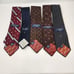 Givenchy Gentlemen Paris Vintage Tie Lot of 5 Neckties Brown Black Red Blue