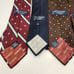 Givenchy Gentlemen Paris Vintage Tie Lot of 5 Neckties Brown Black Red Blue