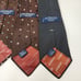 Givenchy Gentlemen Paris Vintage Tie Lot of 5 Neckties Brown Black Red Blue