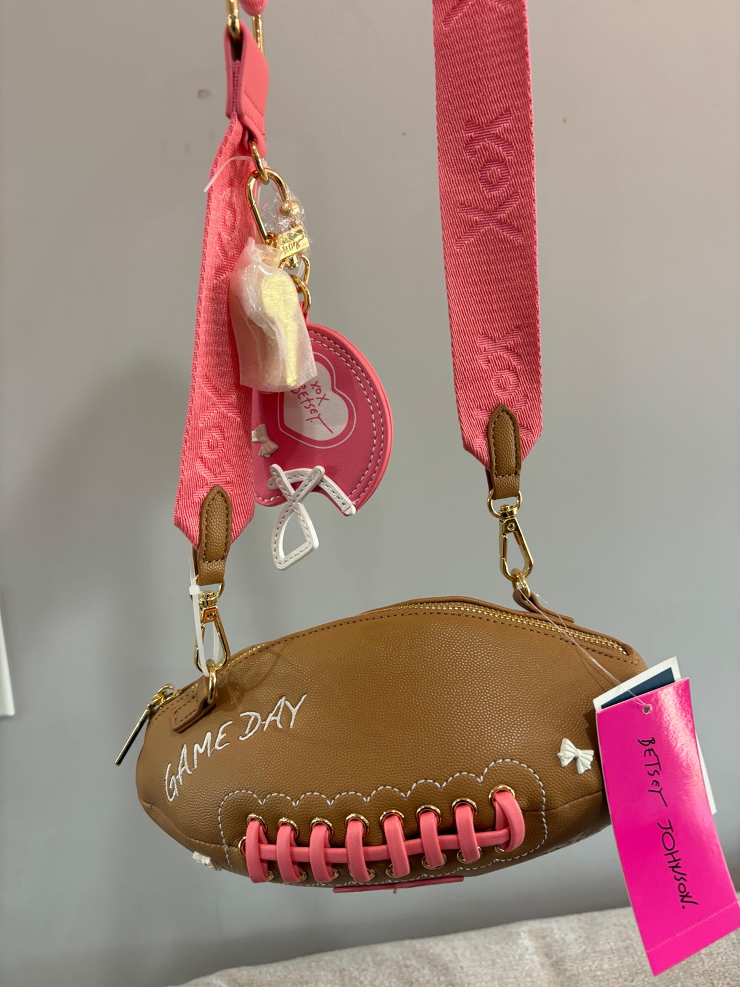 Betsey Johnson Football Crossbody Bag