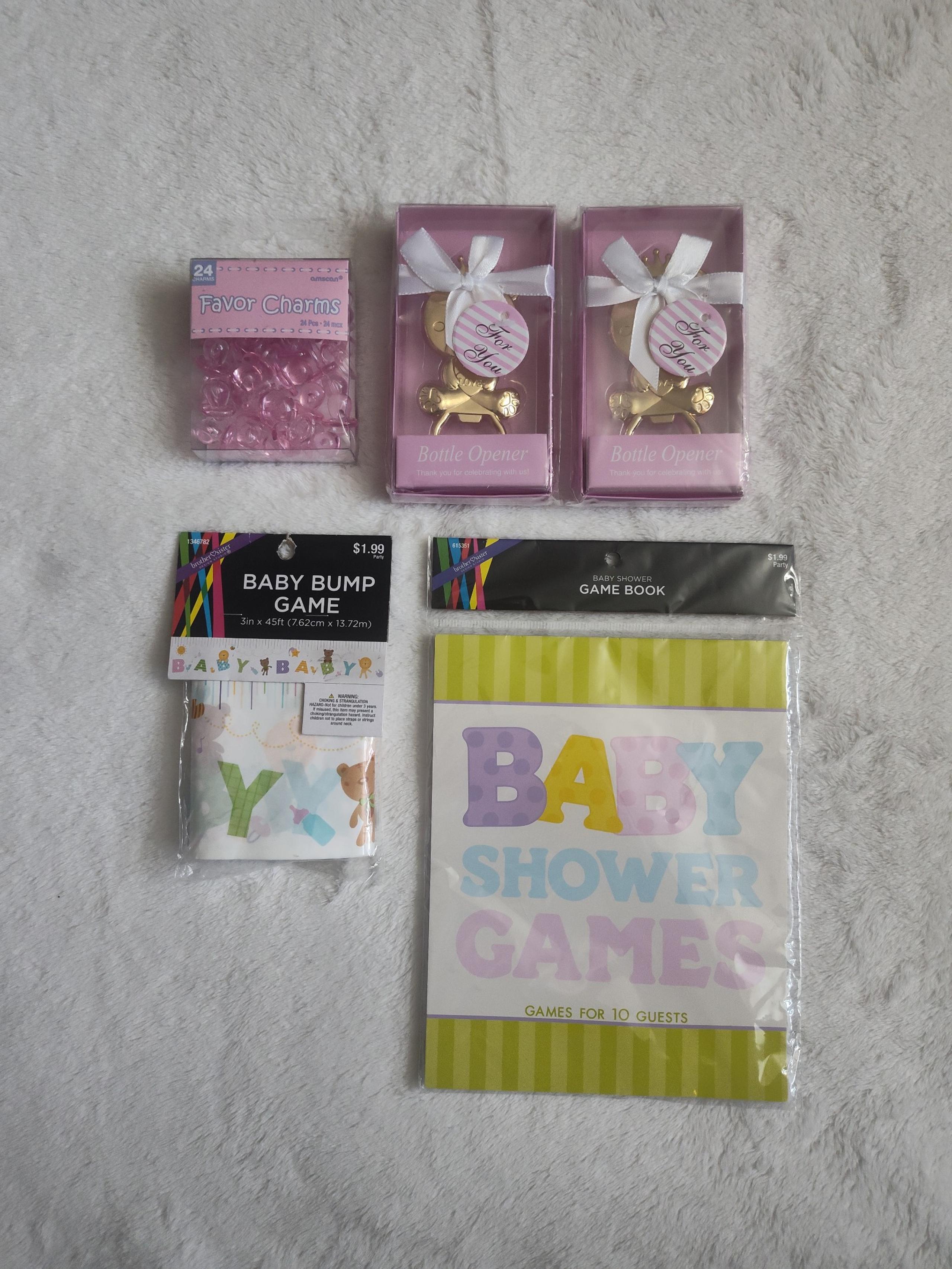 Baby Shower Games Baby Girl Pink Pacifiers Bottle Opener New