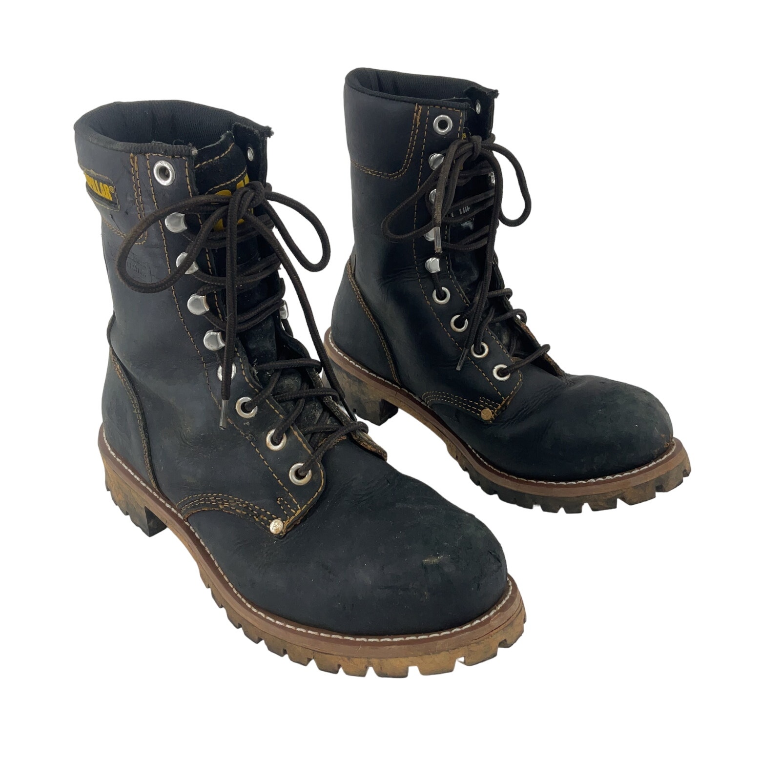 Caterpillar steel toe boots uk sale