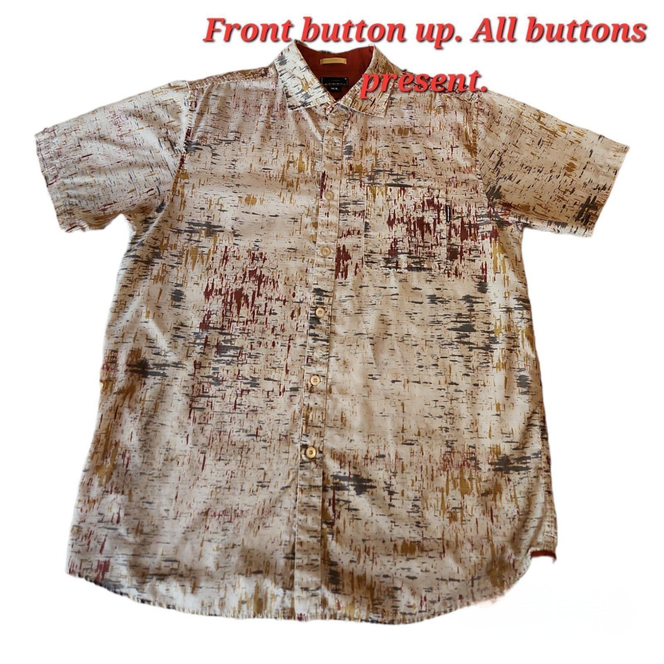Men's Oakley XL Short Sleeve Button Up Shirt Gently Preowned Summer Dress