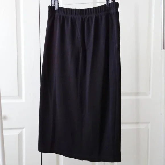 Casual Poly Cotton Black Long Maxi Skirt Size XL