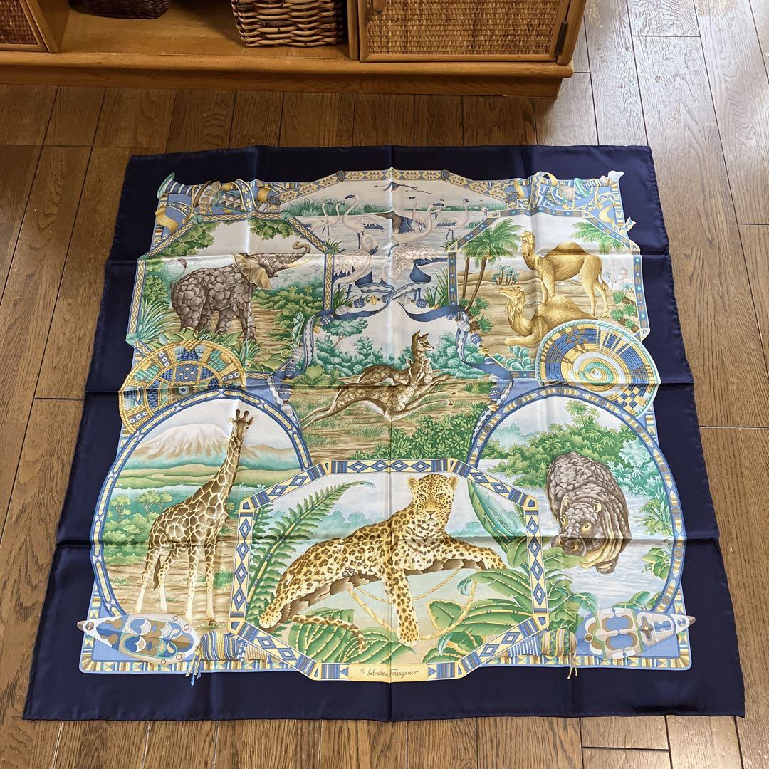 It's quite beautiful! Salvatore Ferragamo animal scarf.