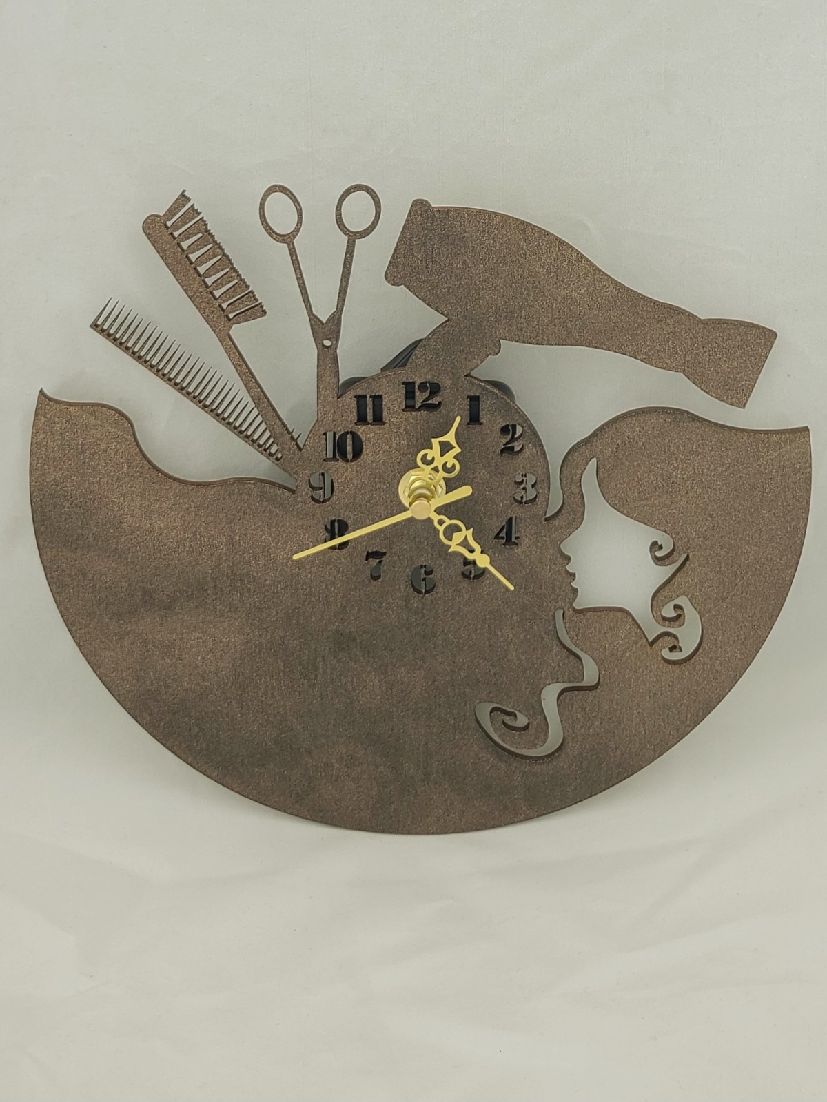 Haircut salon Handmade wall clock unique design