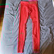 RARE lipstick red heather Lululemon leggings 6