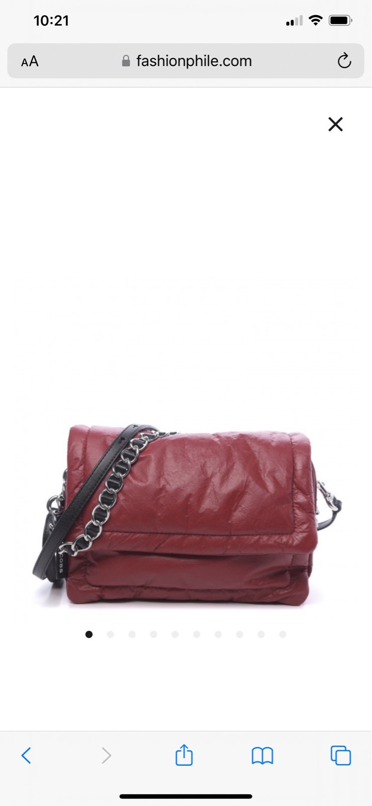 MARC JACOBS Lambskin The Pillow Bag in Red