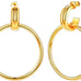 Women's spiral geometric hoop earrings