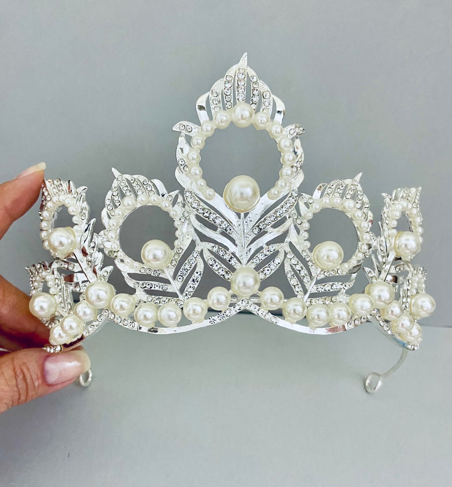 Crown/Tiara Peacock Feathers, peacock themed wedding bridal tiara.