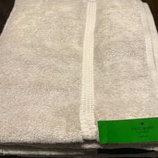 Kate Spade Light Gray Bath Towels