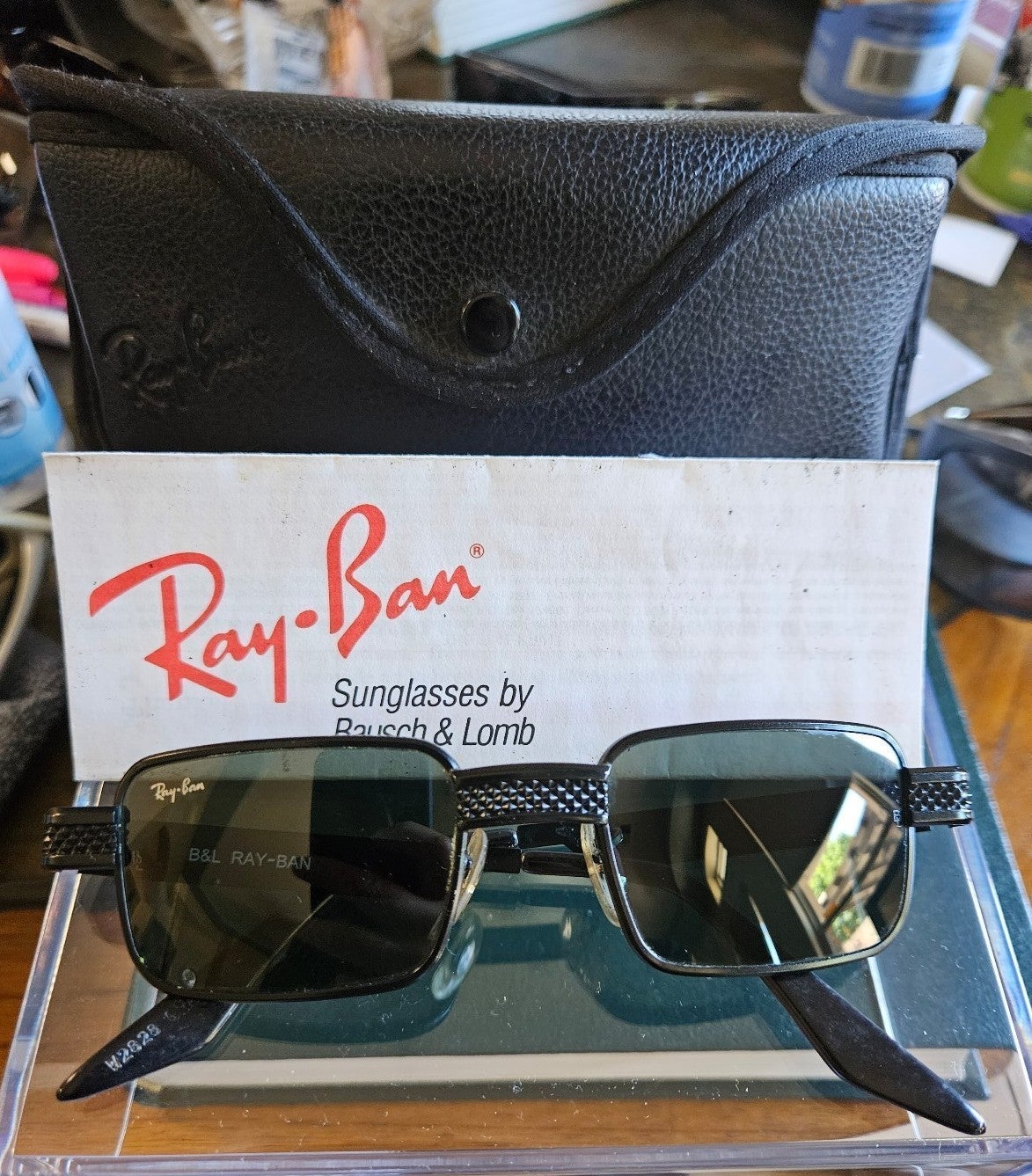 RAY-BAN SUNGASSES VNTG, Ray-Ban R&B Titanium Black, Still Has OG Case & Papers