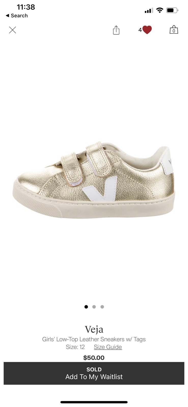vejas sneakers size us 12 kids eur 29
