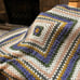 Afghan Blanket. New. Handmade “Infinite Iris”