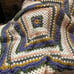 Afghan Blanket. New. Handmade “Infinite Iris”