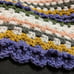 Afghan Blanket. New. Handmade “Infinite Iris”