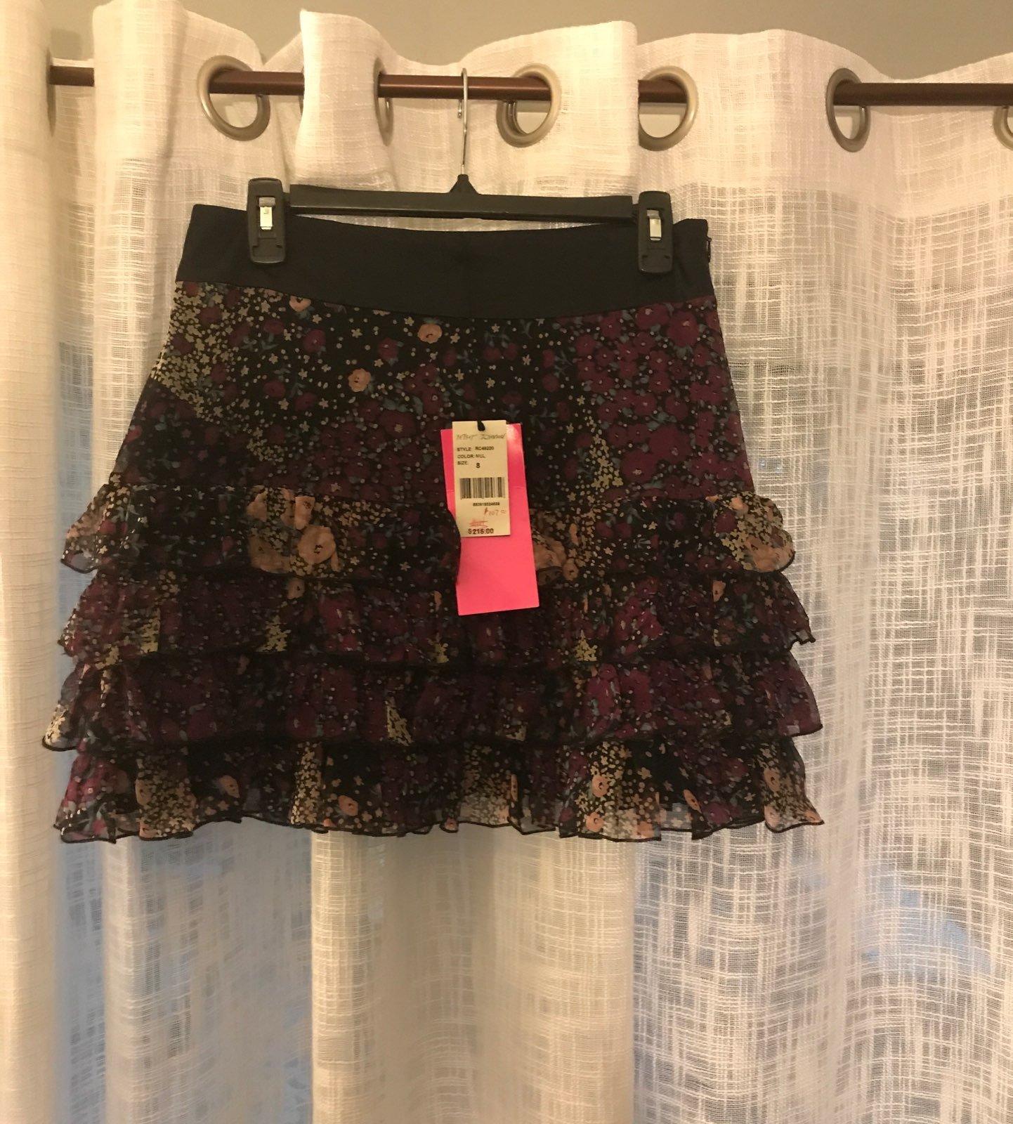 Betsey Johnson Floral Mini Skirt 8