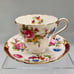 Antique SHELLEY Bone China “Maroon Princess” Pattern 14024 Teacup & Saucer. Mint