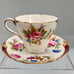 Antique SHELLEY Bone China “Maroon Princess” Pattern 14024 Teacup & Saucer. Mint