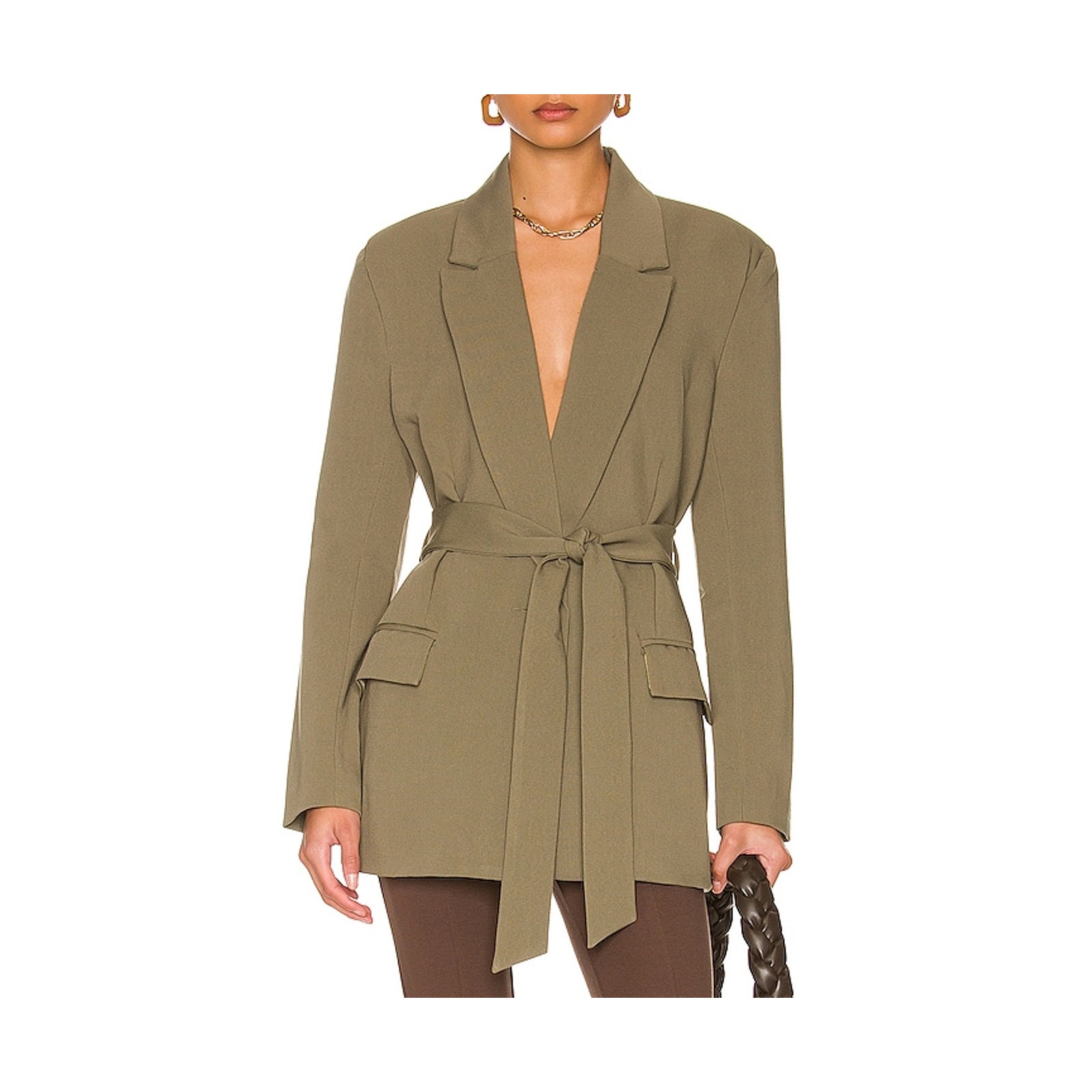 Bardot 'Belted' Green Blazer Size S - NWT