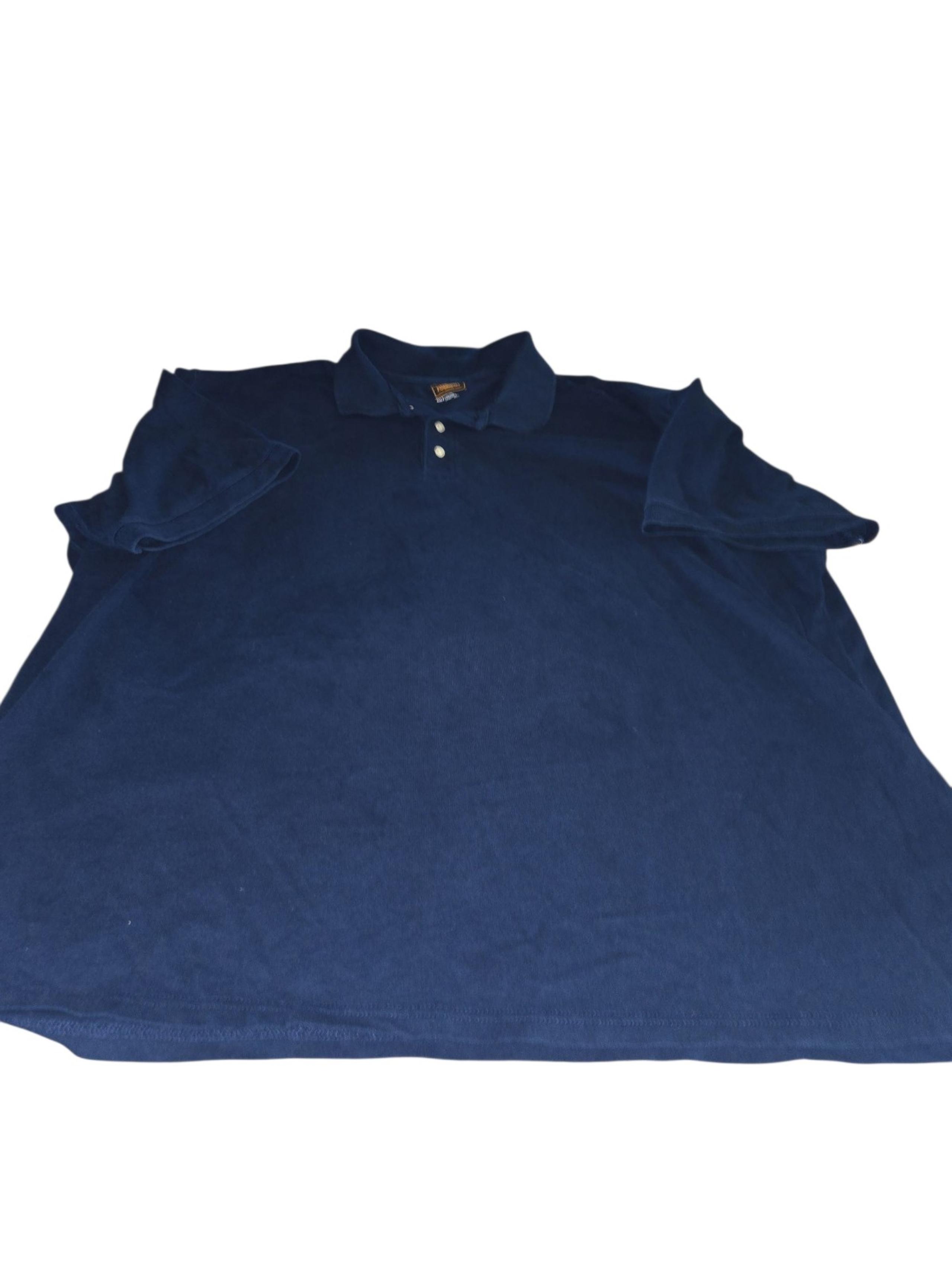 Foundry navy blue polo Shirt 4XLT men's