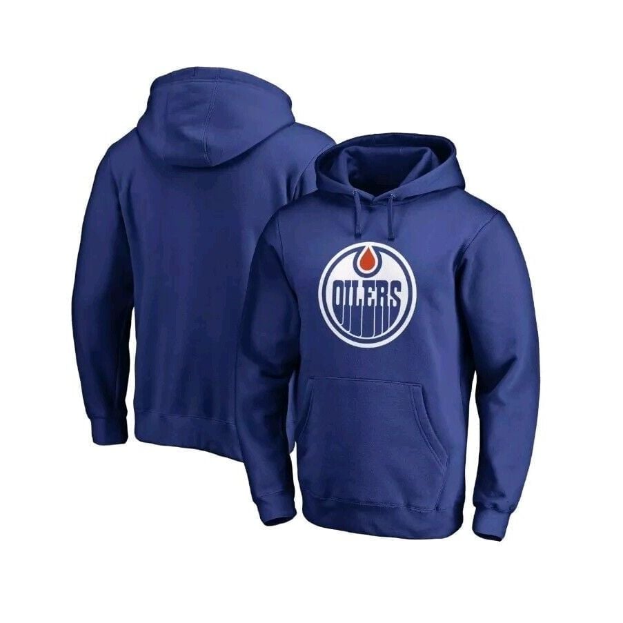 Edmonton Oilers Royal Blue Mens Sz XL Team Alternate Pullover Hoodie NEW