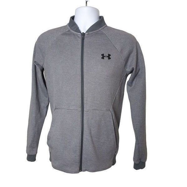 Under Armour Men's UA Fitted Full Zip Jacket Small Grey NWOT
