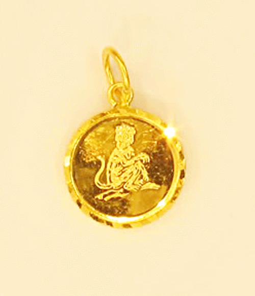 22k 22kt pendant zodiac MONKEY chinese sign charm # 74