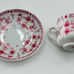 Keinan Cup & Saucers 8pc VTG Japan China Sake Tea Coffee Girls Play Set Floral