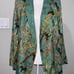 L'AGENCE Ciara Belted Horse Chain Print Kimono Top Blazer Green Multicolor Sz M