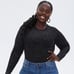 Black Glittery Plus Size Sweater Sz 3X