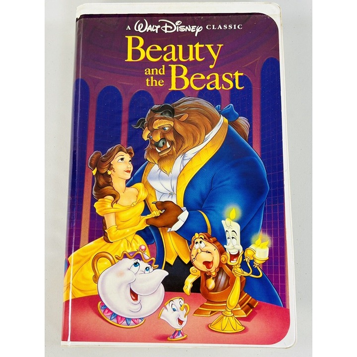 Rare Disney Beauty And The Beast VHS Tape Christmas Lead 92