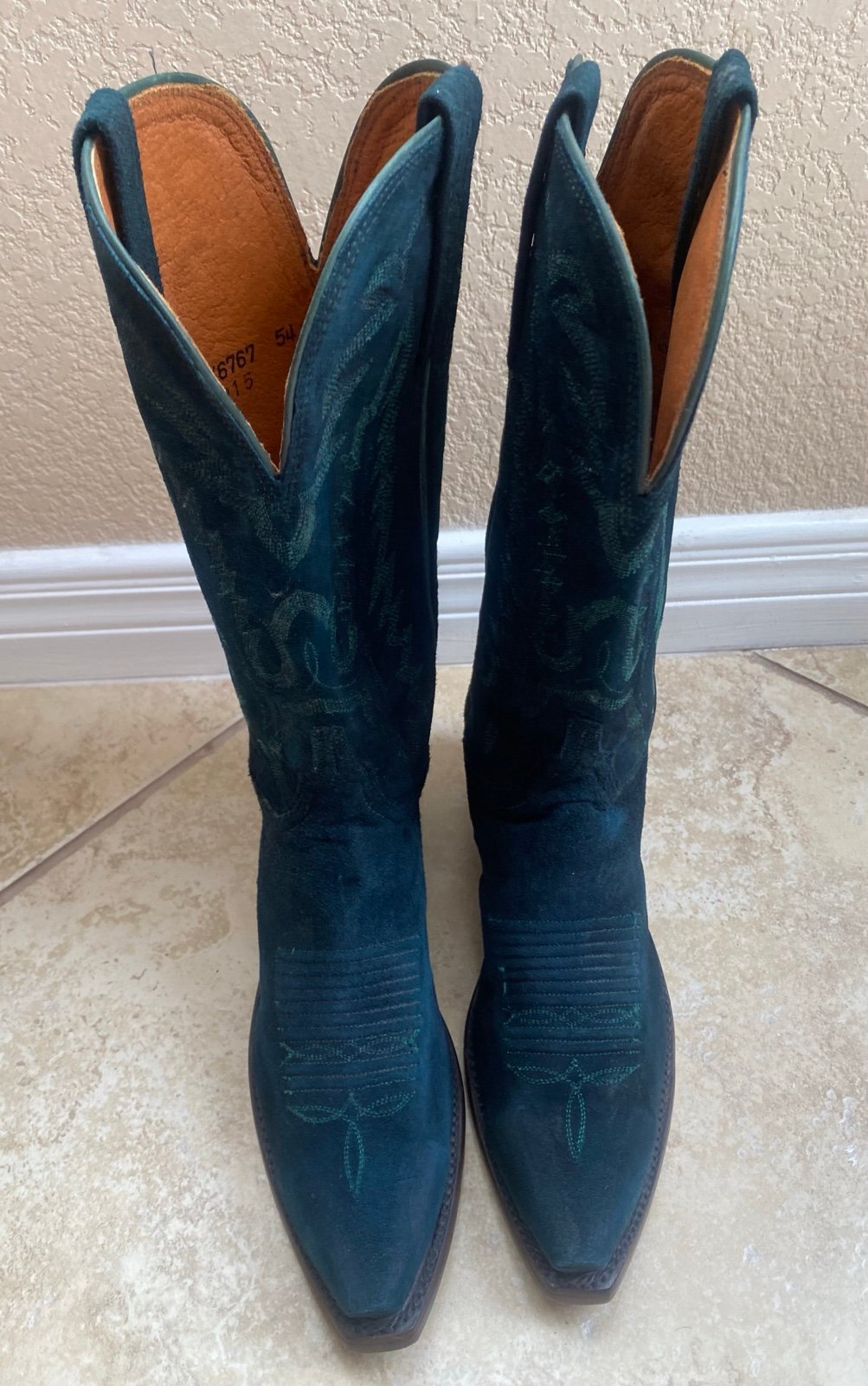 Lucchese Green Suede Women’s Boots