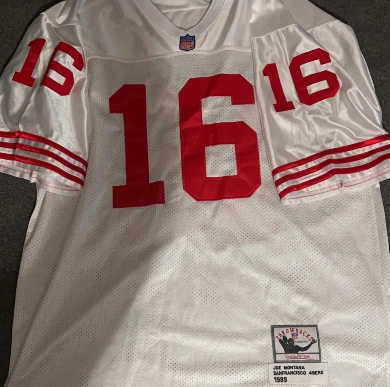 Authentic Joe Montana San Francisco 49ers 1989 Jersey
