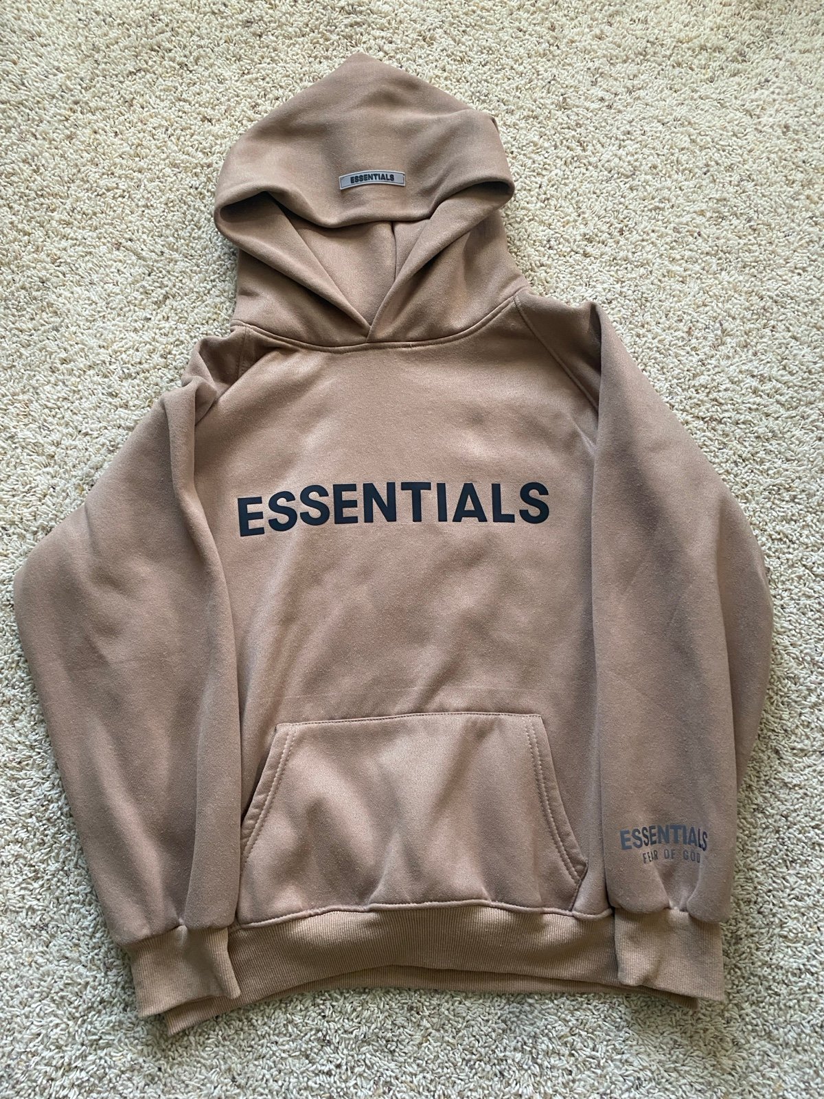 Essentials Fear of God brown hoodie