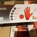 SUNLINE ORANGE NITRILE GLOVES 8MIL DIAMOND GRIP