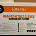 SUNLINE ORANGE NITRILE GLOVES 8MIL DIAMOND GRIP
