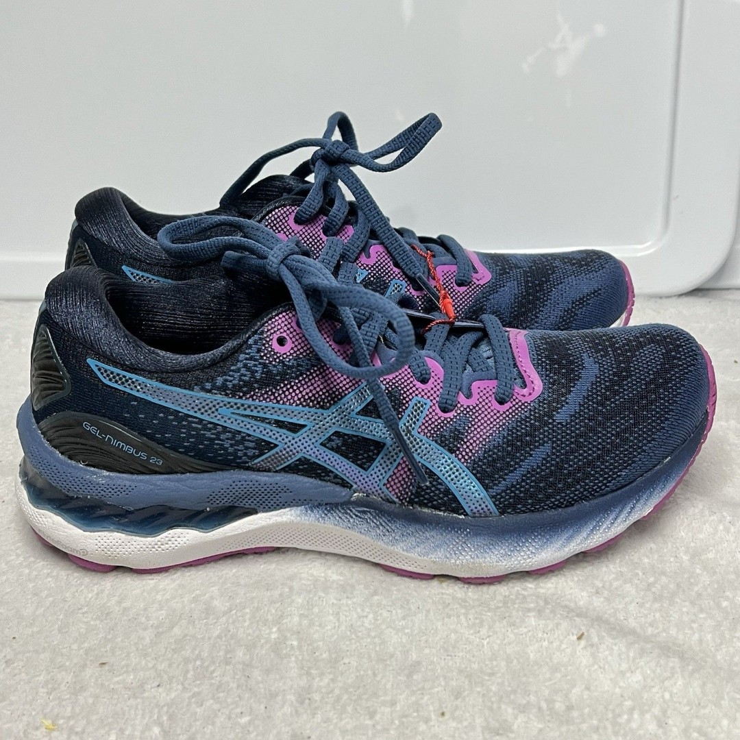 ASICS Gel Nimbus 23 Womens Size 5.5 Digital Aqua / Grand Shark