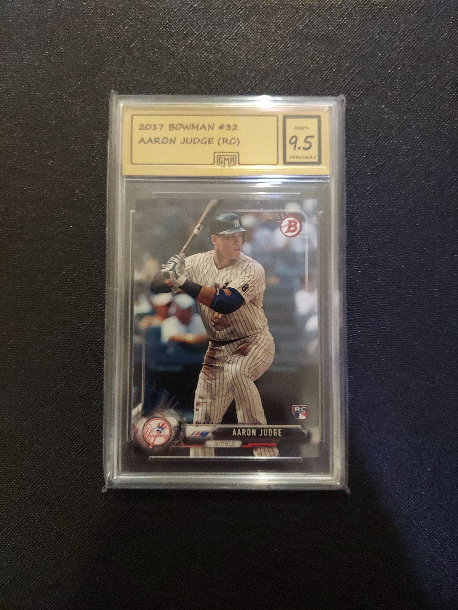 2017 Bowman #32 Aaron Judge Rookie Card Graded Gem 9.5