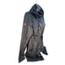 Super Dry Sport camo print hooded full zip windbraker womens sz M grey black