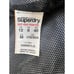 Super Dry Sport camo print hooded full zip windbraker womens sz M grey black