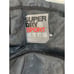 Super Dry Sport camo print hooded full zip windbraker womens sz M grey black