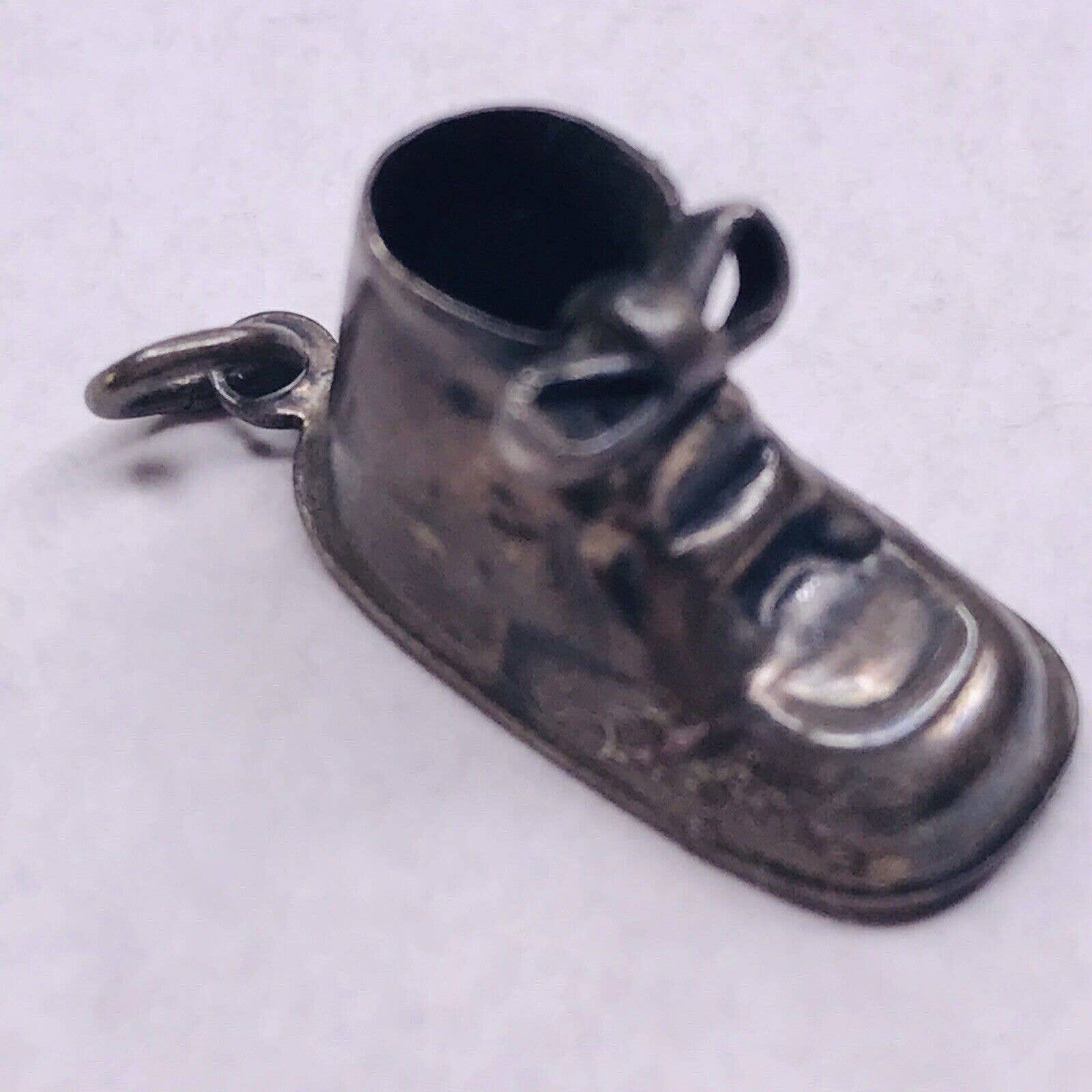 Vintage Sterling silver Baby Shoe Charm Engraved Kevin 4-19-58