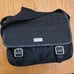 Coach Vtg Signature Messenger Crossbody Jacquard Leather Bag F70283 Black