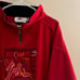VTG Tennis Fleece Pullover Red Embroidered USA Sports Size Large